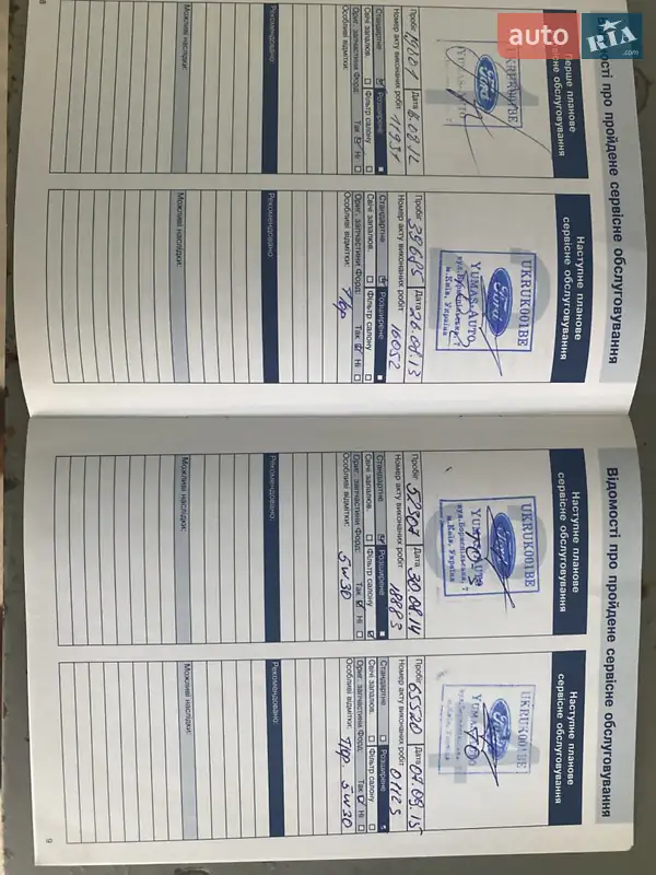 Седан Ford Mondeo 2011 в Борисполе документ