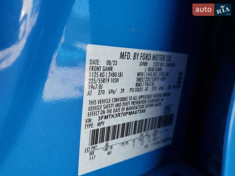 Внедорожник / Кроссовер Ford Mustang Mach-E 2023 в Киеве