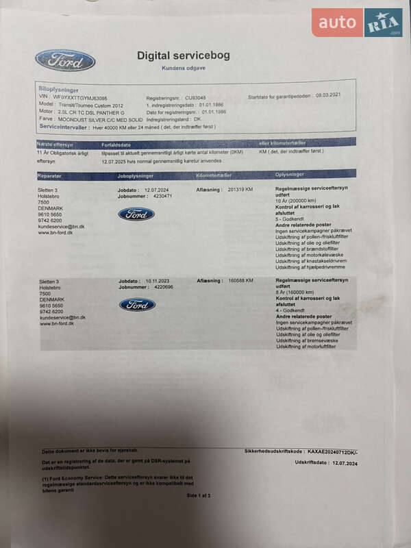 Вантажний фургон Ford Transit Custom 2021 в Харкові