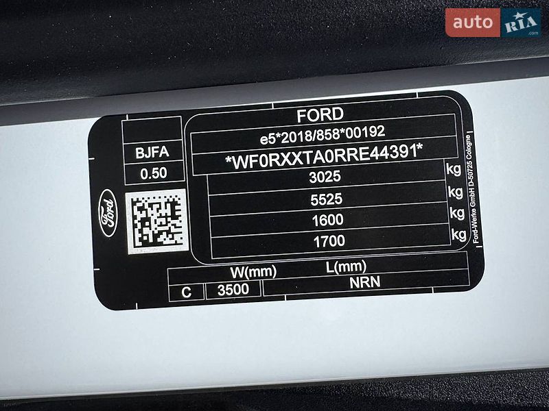 Грузовой фургон Ford Transit Custom 2024 в Киеве
