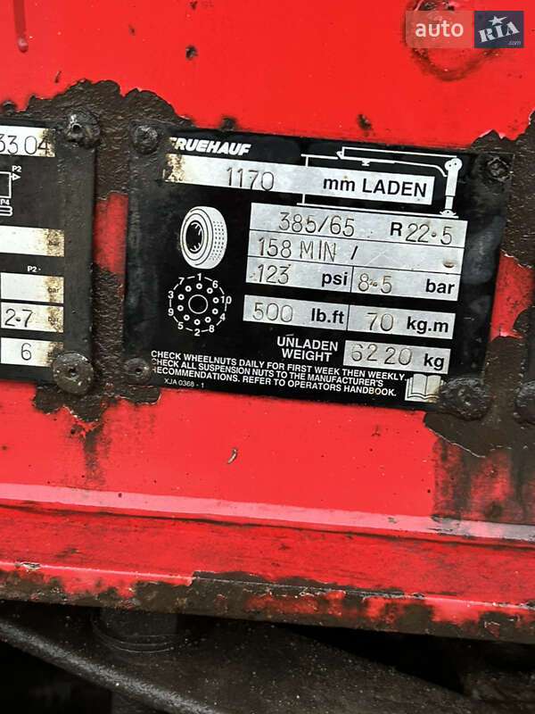 Зерновоз - напівпричіп Fruehauf DJD TA 3 1996 в Вінниці