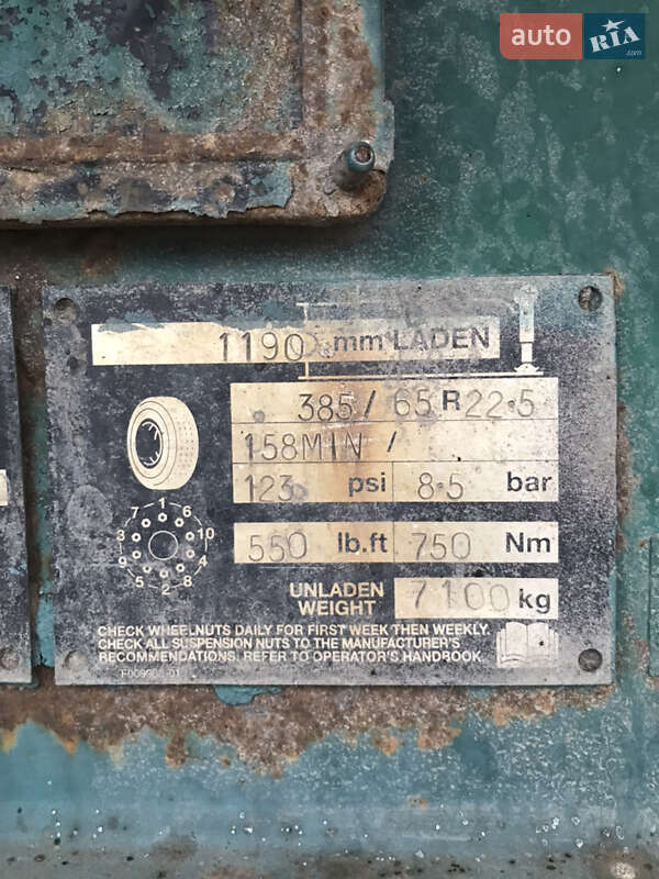 Самосвал полуприцеп Fruehauf GT 2001 в Обухове фото 8 Самосвал полуприцеп Fruehauf GT 2001 в Обухове