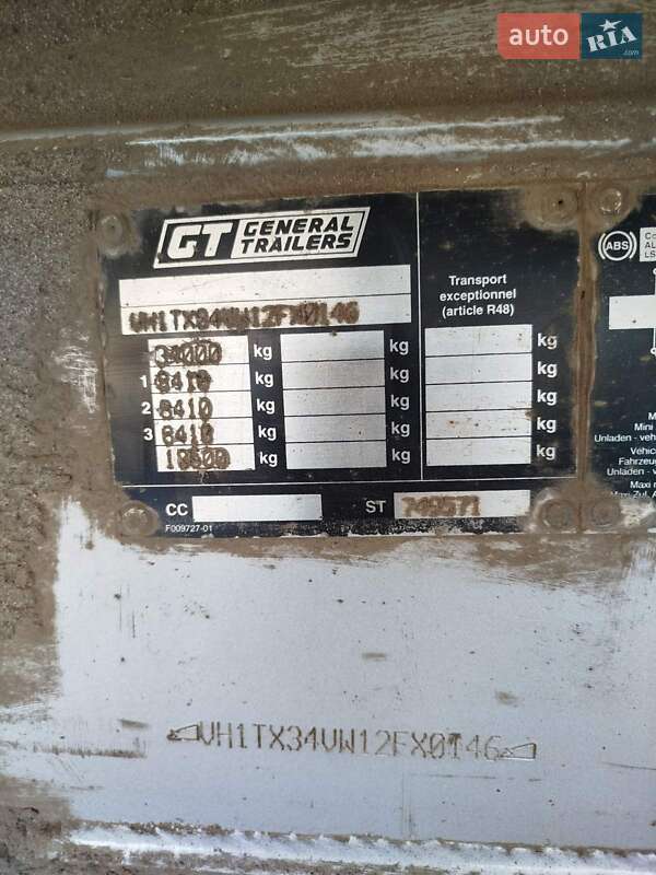 Самосвал полуприцеп General Trailers Trailers 2001 в Звягеле