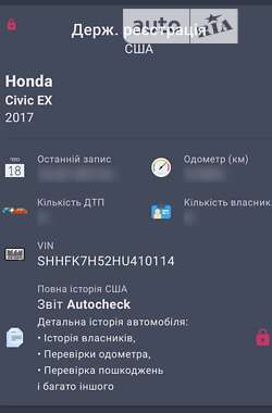 Хэтчбек Honda Civic 2016 в Луцке