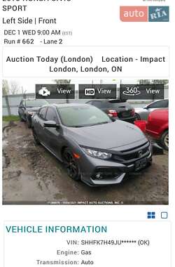 Хэтчбек Honda Civic 2018 в 