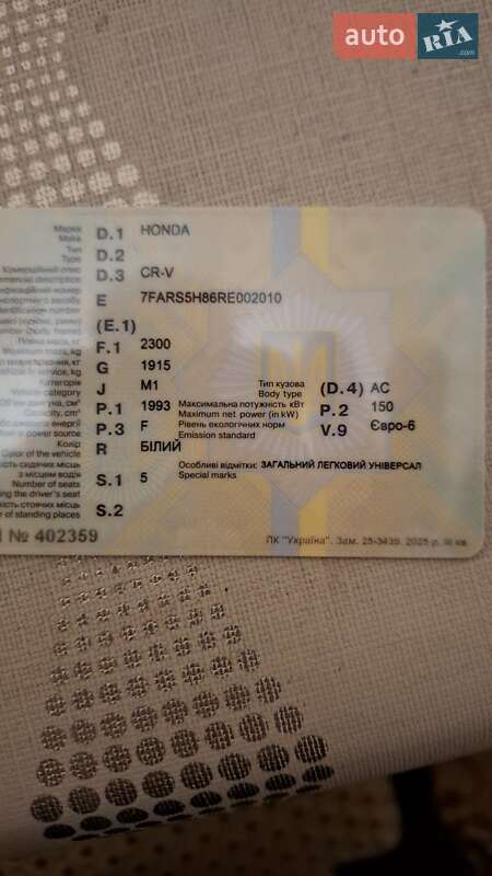 Внедорожник / Кроссовер Honda CR-V 2023 в Броварах