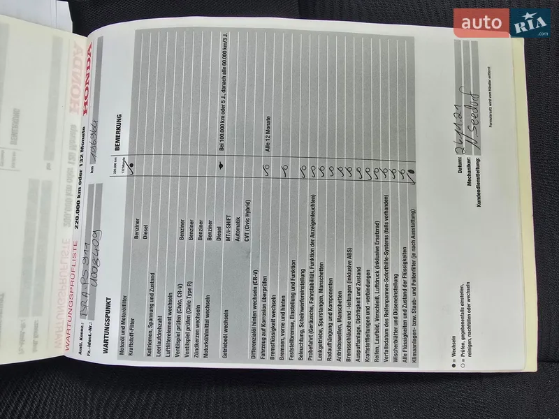 Внедорожник / Кроссовер Honda CR-V 2010 в Тернополе документ