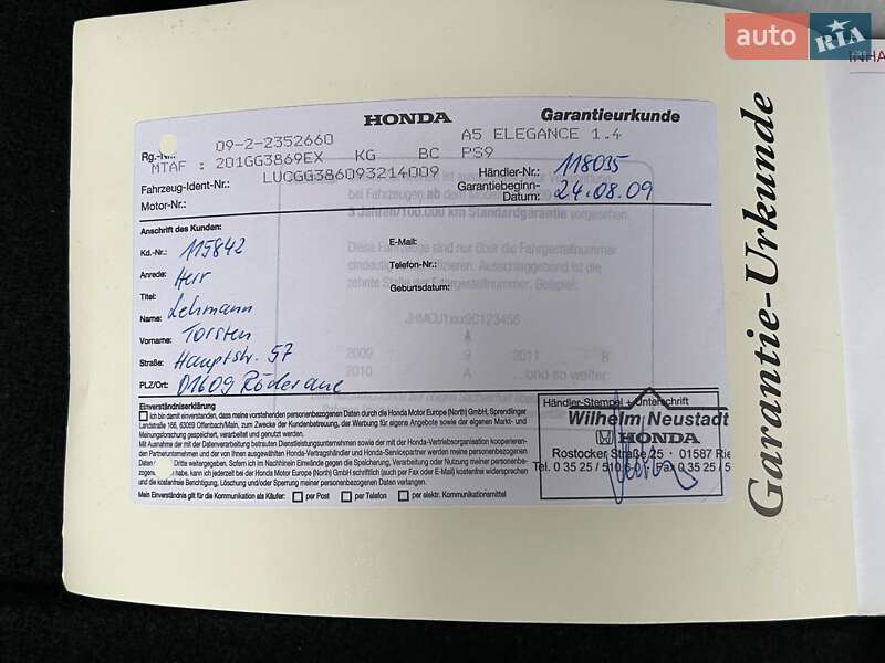 Хетчбек Honda Jazz 2009 в Рівному