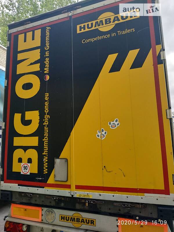 Тентованный борт (штора) - полуприцеп Humbaur HSA 2008 в Первомайске фото 4 Тентованный борт (штора) - полуприцеп Humbaur HSA 2008 в Первомайске