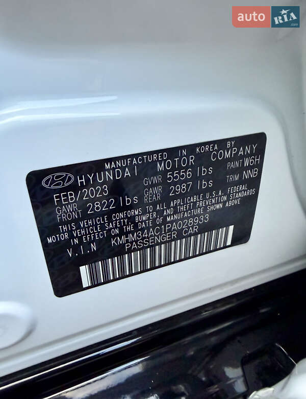 Фастбэк Hyundai Ioniq 6 2023 в Ковеле фото 15 Фастбэк Hyundai Ioniq 6 2023 в Ковеле