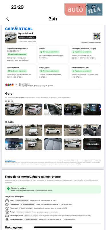 Ліфтбек Hyundai Ioniq 2019 в Стрию