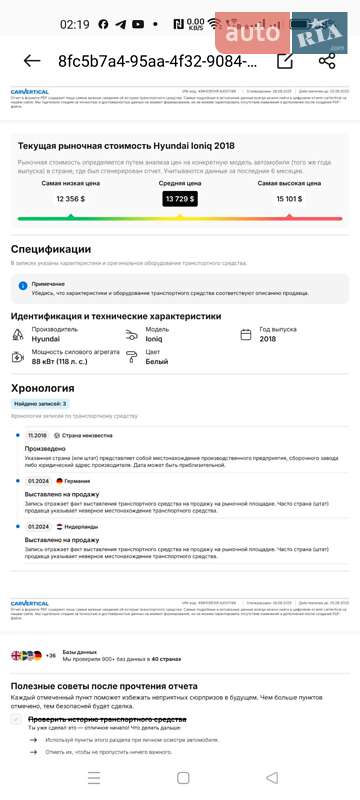 Хетчбек Hyundai Ioniq 2018 в Маневичах