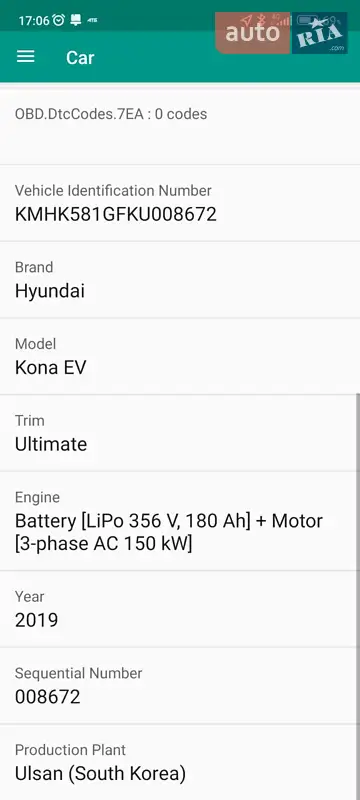 Позашляховик / Кросовер Hyundai Kona 2018 в Тростянці документ