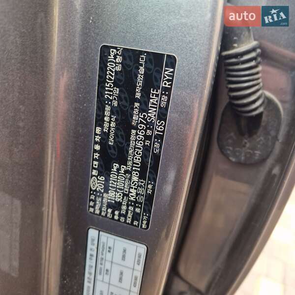 Внедорожник / Кроссовер Hyundai Santa FE 2016 в Подольске