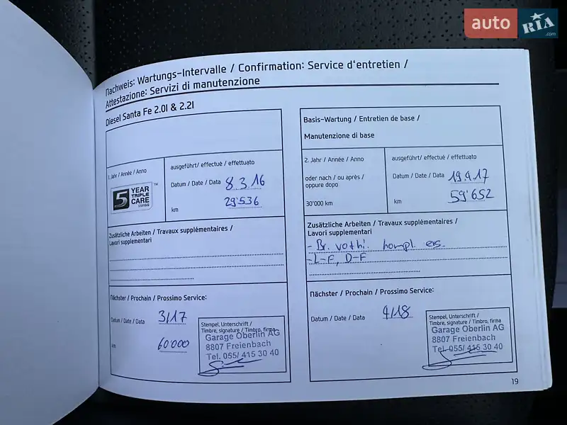 Внедорожник / Кроссовер Hyundai Santa FE 2014 в Радивилове документ