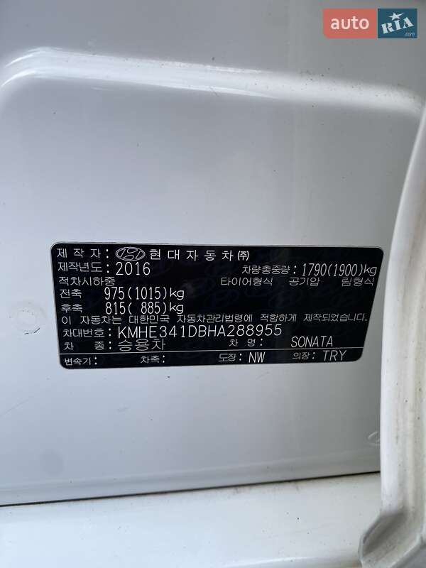 Седан Hyundai Sonata 2016 в Дніпрі