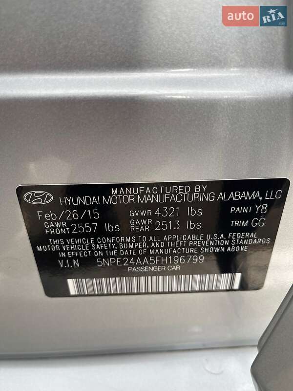 Седан Hyundai Sonata 2015 в Борисполі