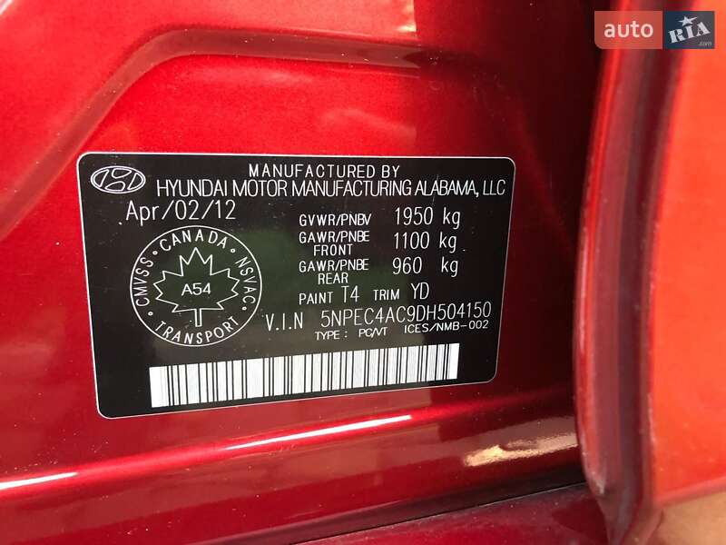 Седан Hyundai Sonata 2012 в Ровно