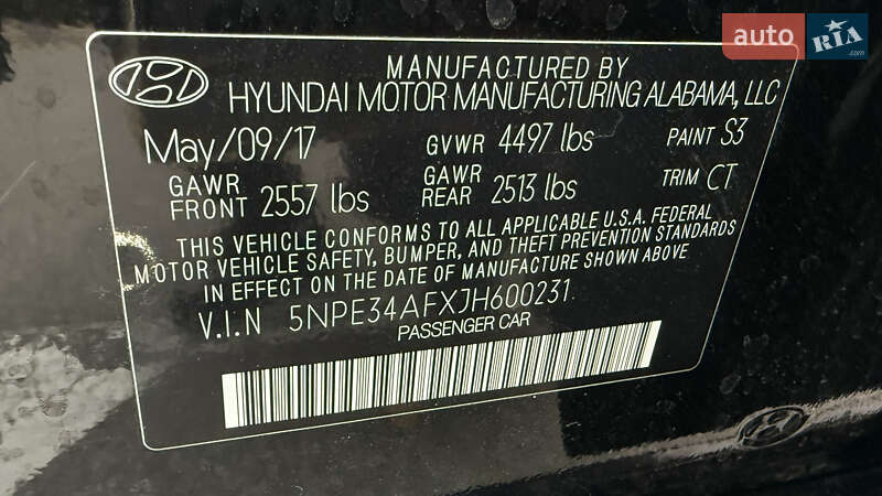 Седан Hyundai Sonata 2017 в Киеве фото 31 Седан Hyundai Sonata 2017 в Киеве