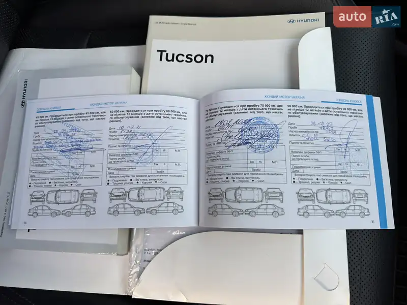 Внедорожник / Кроссовер Hyundai Tucson 2019 в Киеве документ