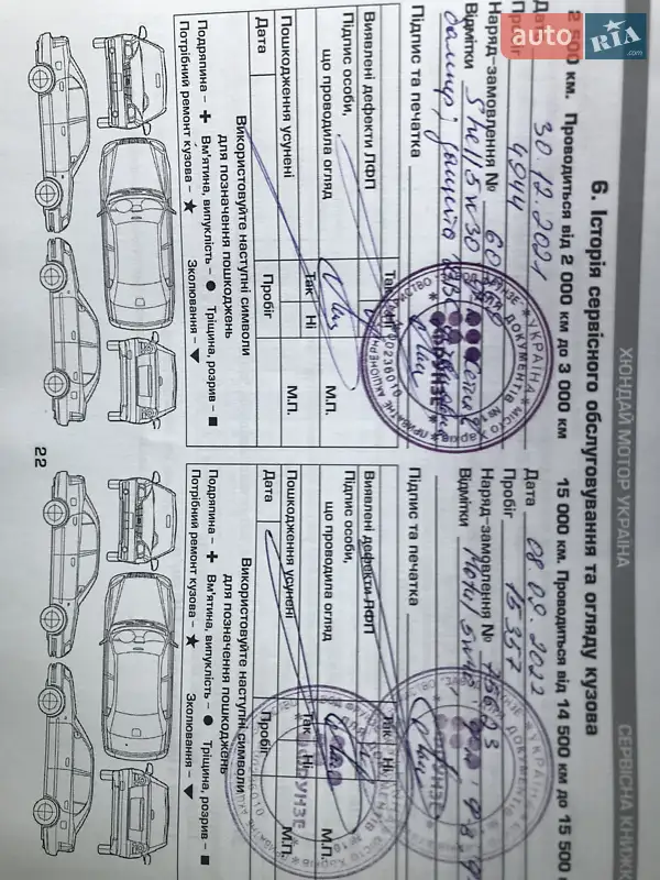 Внедорожник / Кроссовер Hyundai Tucson 2019 в Харькове документ