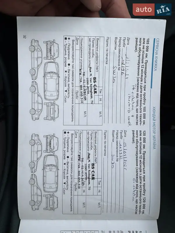 Внедорожник / Кроссовер Hyundai Tucson 2017 в Киеве документ