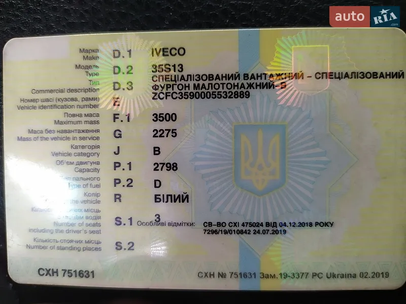 Універсал Iveco Daily 2005 в Копилах документ