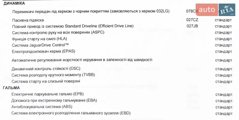 Внедорожник / Кроссовер Jaguar E-Pace 2018 в Киеве документ