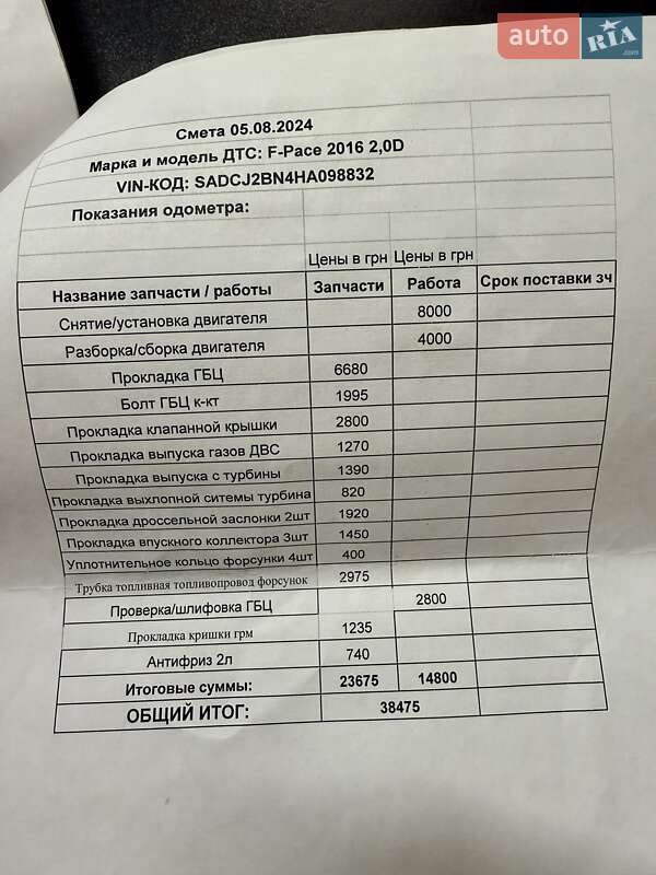 Позашляховик / Кросовер Jaguar F-Pace 2016 в Одесі фото 112 Позашляховик / Кросовер Jaguar F-Pace 2016 в Одесі