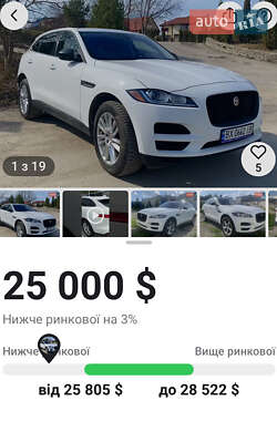 Внедорожник / Кроссовер Jaguar F-Pace 2016 в 