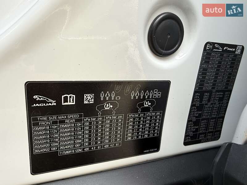 Внедорожник / Кроссовер Jaguar F-Pace 2017 в Ивано-Франковске фото 48 Внедорожник / Кроссовер Jaguar F-Pace 2017 в Ивано-Франковске