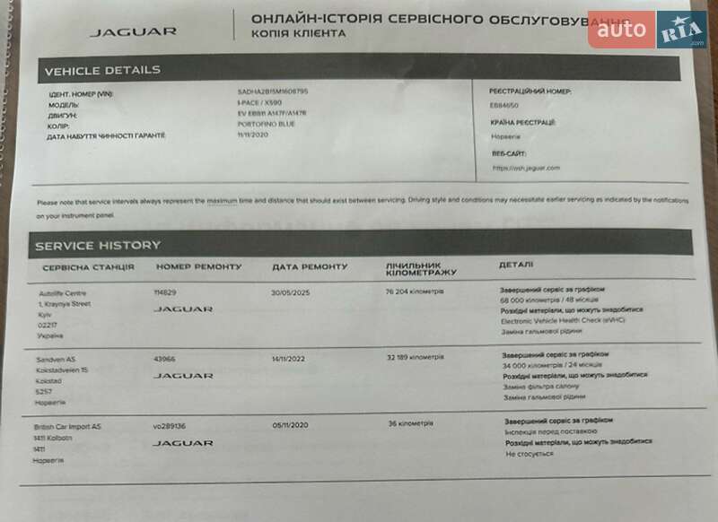 Внедорожник / Кроссовер Jaguar I-Pace 2021 в Киеве фото 36 Внедорожник / Кроссовер Jaguar I-Pace 2021 в Киеве