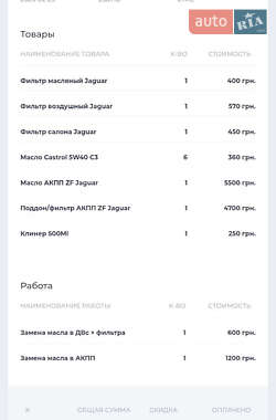 Седан Jaguar XF 2012 в 