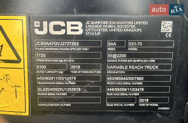 Телескопический погрузчик JCB 531-70 2018 в 