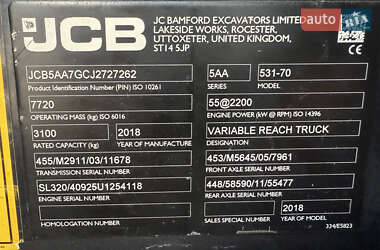Телескопический погрузчик JCB 531-70 2018 в 