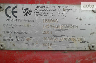 Миниэкскаватор JCB 8018 2011 в Львове