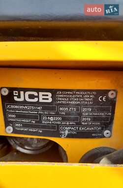 Миниэкскаватор JCB 8035 2019 в 