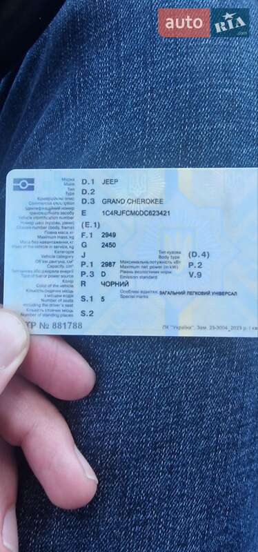 Внедорожник / Кроссовер Jeep Grand Cherokee 2012 в Кропивницком