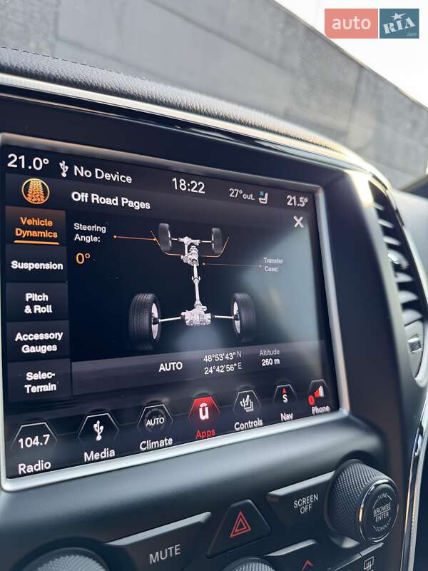 Внедорожник / Кроссовер Jeep Grand Cherokee 2018 в Ивано-Франковске