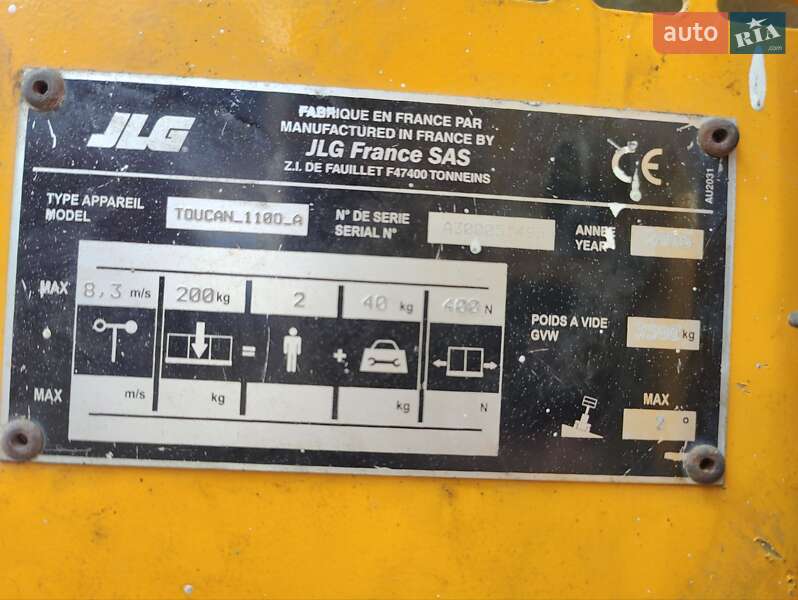 Подъемник телескопический JLG Toucan 1100 2006 в Виннице