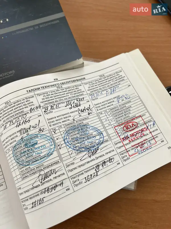 Седан Kia Cerato 2009 в Одессе документ