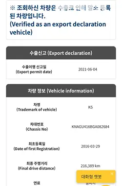 Kia K5 2016