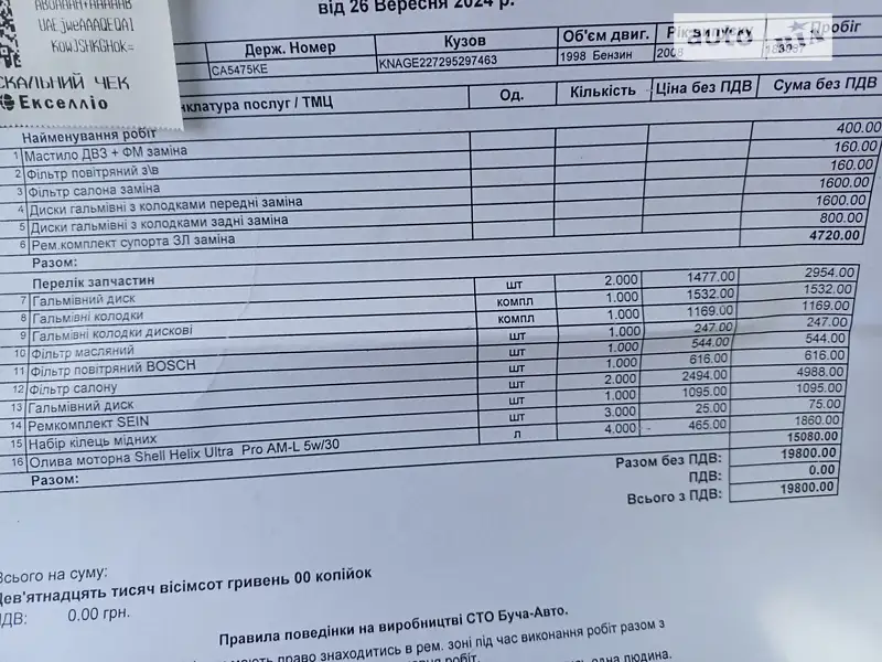 Седан Kia Magentis 2008 в Києві документ
