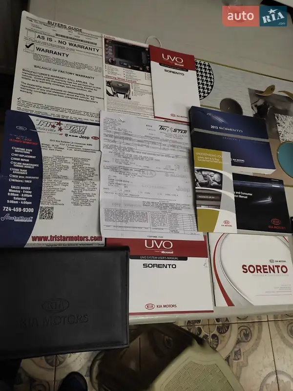 Внедорожник / Кроссовер Kia Sorento 2012 в Шостке документ 2 фото Внедорожник / Кроссовер Kia Sorento 2012 в Шостке документ