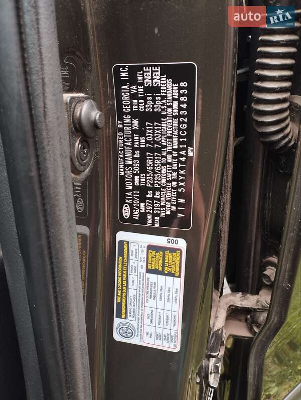 Позашляховик / Кросовер Kia Sorento 2011 в Бобровиці