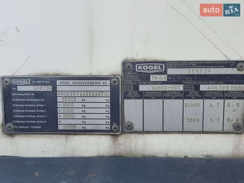 Рефрижератор полуприцеп Kogel FX 1999 в Харькове