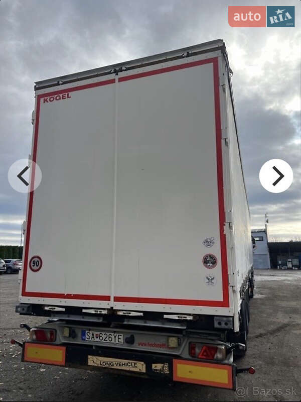 Тентований борт (штора) - напівпричіп Kogel S 24 2014 в Грушево