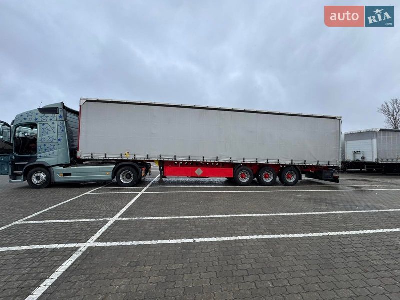 Тентованный борт (штора) - полуприцеп Kogel S 24 2008 в Львове