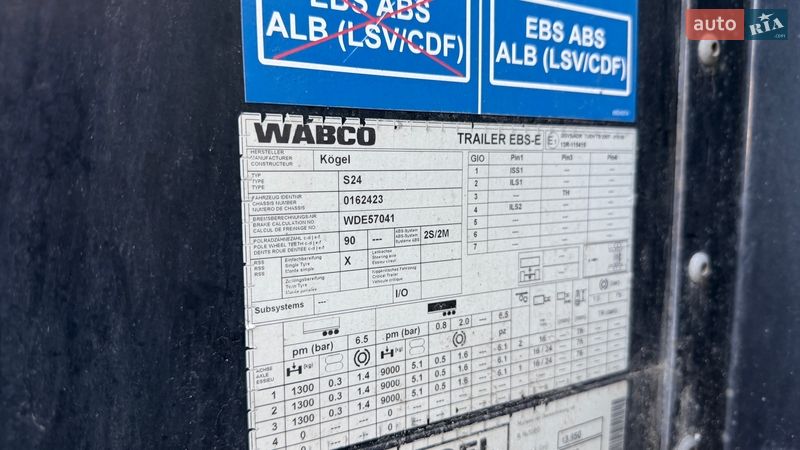 Тентований борт (штора) - напівпричіп Kogel S 24 2013 в Києві