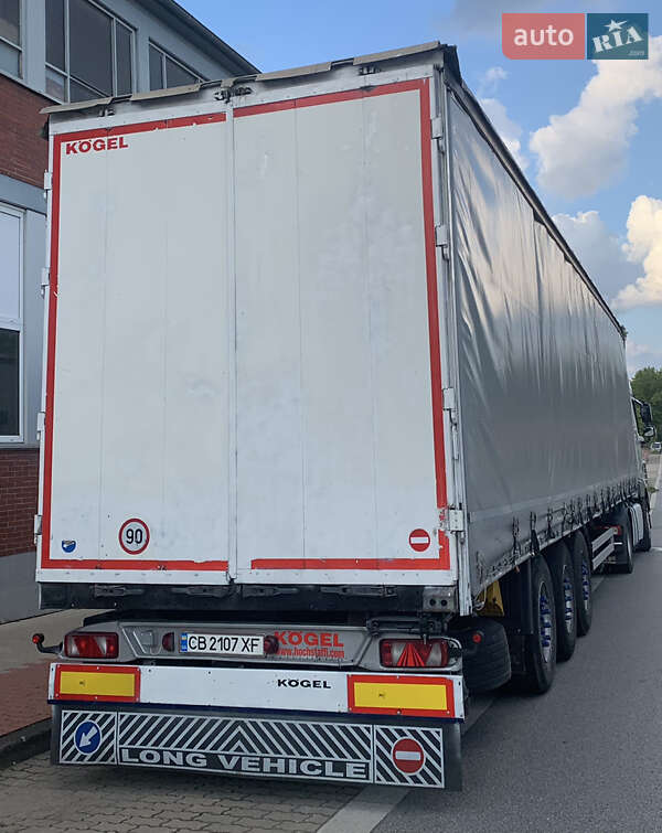 Тентований борт (штора) - напівпричіп Kogel SAF 2012 в Києві
